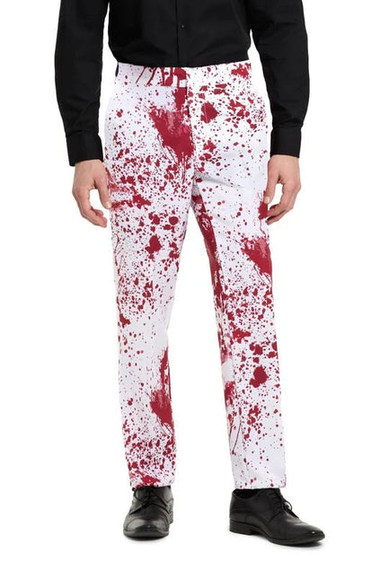 Bloederig Kostuum Heren Wit 3-delig van OppoSuits koop je bij Partywinkel