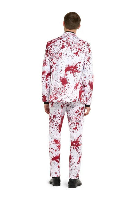 Bloederig Kostuum Heren Wit 3-delig van OppoSuits koop je bij Partywinkel