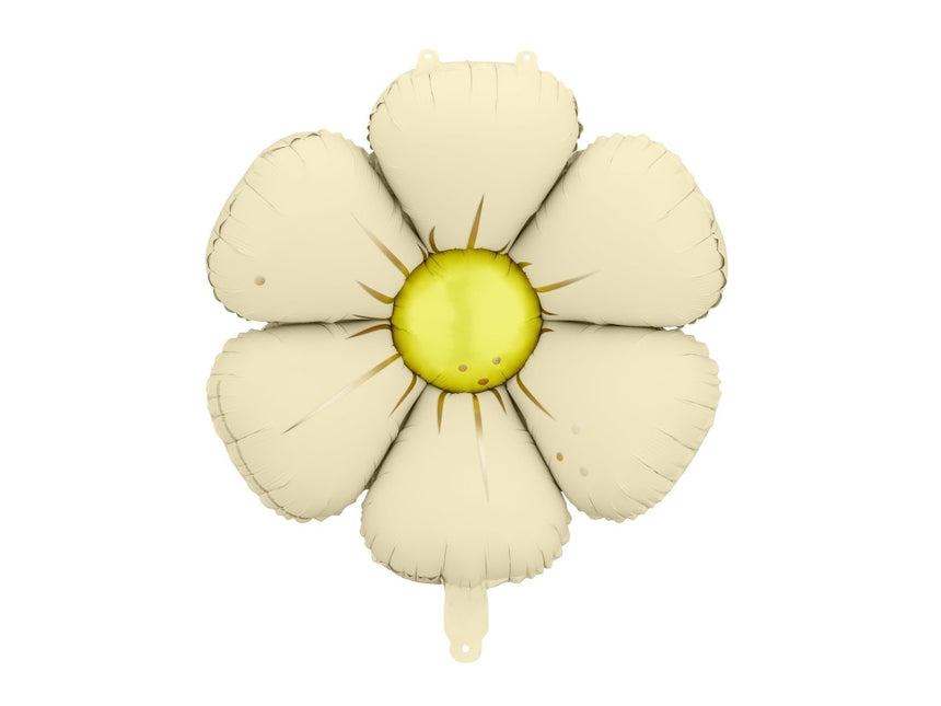 Bloem Helium Ballon Beige Leeg 65cm 4st van Partydeco koop je bij Partywinkel