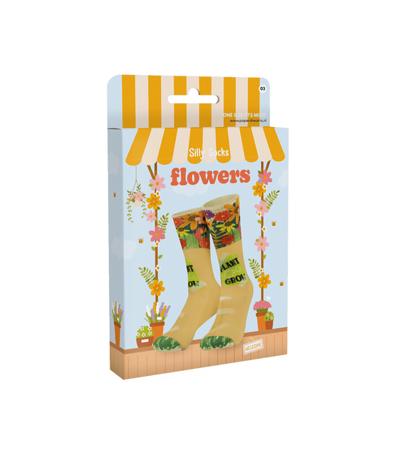 Bloemen Sokken One Size van Paper Dreams koop je bij Partywinkel