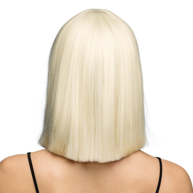 Blonde Pruik Bob Met Pony van Boland koop je bij Partywinkel