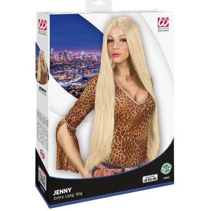 Blonde Pruik Extra Lang van Widmann koop je bij Partywinkel