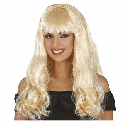 Blonde Pruik Lang Haar van Fiestas Guirca koop je bij Partywinkel