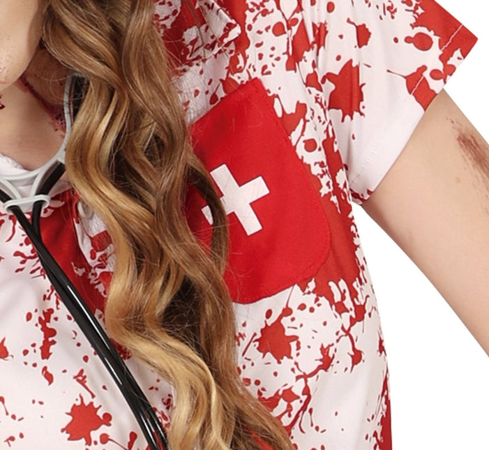 Verpleegster Jurk Bloody 2 delig van Fiestas Guirca koop je bij Partywinkel