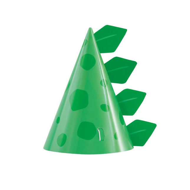 Blue & Green Dinosaur Party Hoeden 8st van Unique koop je bij Partywinkel