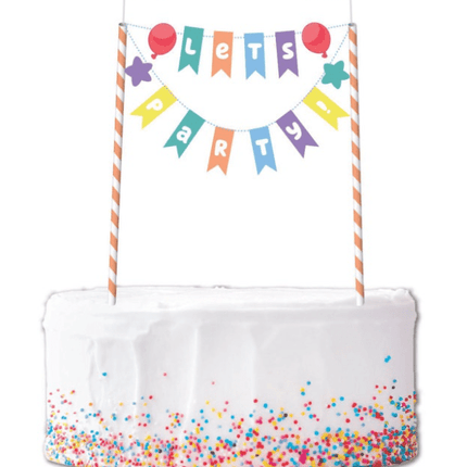 BLUEY BUNTING CAKE TPPR SET van Unique koop je bij Partywinkel