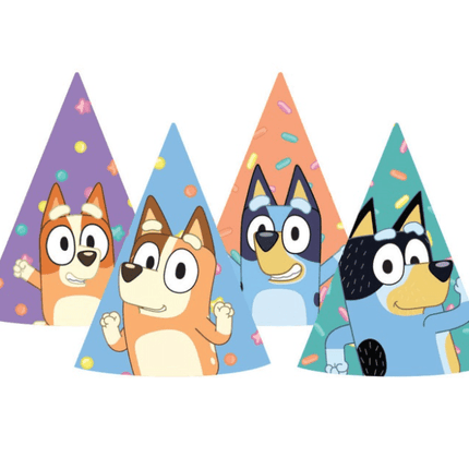Bluey Feesthoedjes 8st van BBC Studios koop je bij Partywinkel