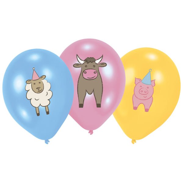 Boerderij Ballonnen 28cm 6st van Riethmueller koop je bij Partywinkel