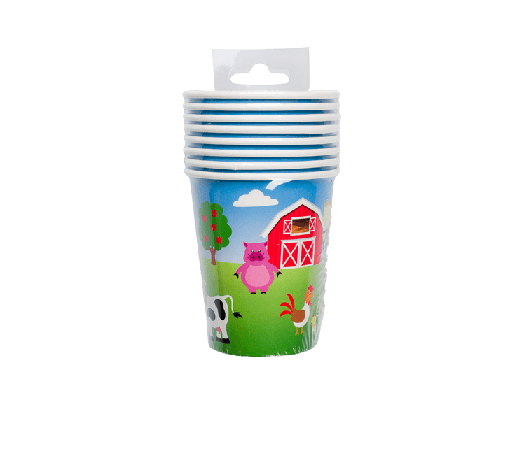 Boerderij Bekers 9cm 8st van Paper Dreams koop je bij Partywinkel