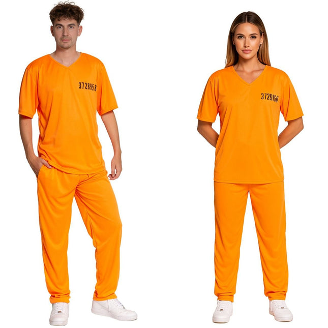 Boevenpak Oranje 2 delig van Partychimp koop je bij Partywinkel