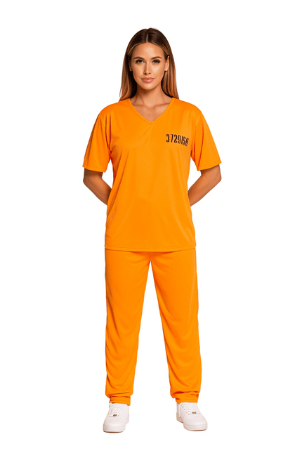 Boevenpak Oranje 2 delig van Partychimp koop je bij Partywinkel