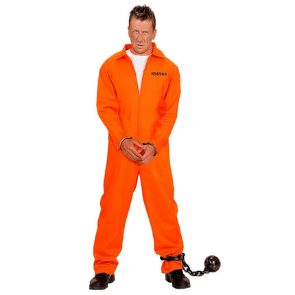 Boevenpak Oranje Heren Overall van Widmann koop je bij Partywinkel