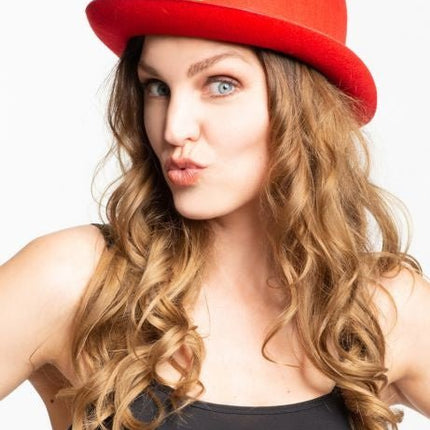 Bolhoed Clown Rood van Partychimp koop je bij Partywinkel