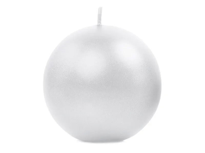 Bolkaarsen Parelmoer Metallic 8cm 6st van Partydeco koop je bij Partywinkel
