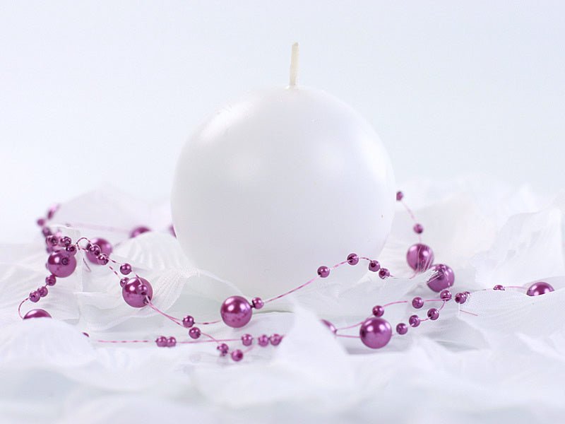 Bolkaarsen Wit 6cm 10st van Partydeco koop je bij Partywinkel