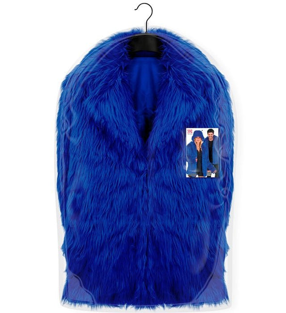 Bontjas Pluche Blauw van Widmann koop je bij Partywinkel