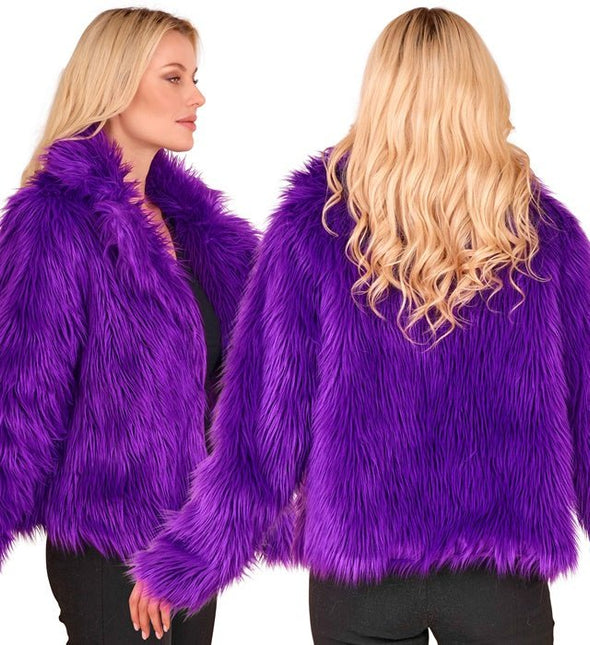 Bontjas Pluche Dames van Widmann koop je bij Partywinkel