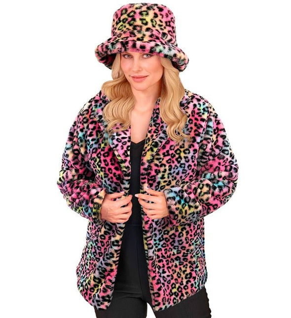 Bontjas Pluche Multi Luipaard van Widmann koop je bij Partywinkel
