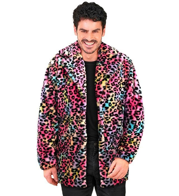 Bontjas Pluche Multi Luipaard van Widmann koop je bij Partywinkel
