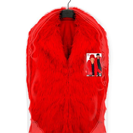 Bontjas Pluche Rood van Widmann koop je bij Partywinkel