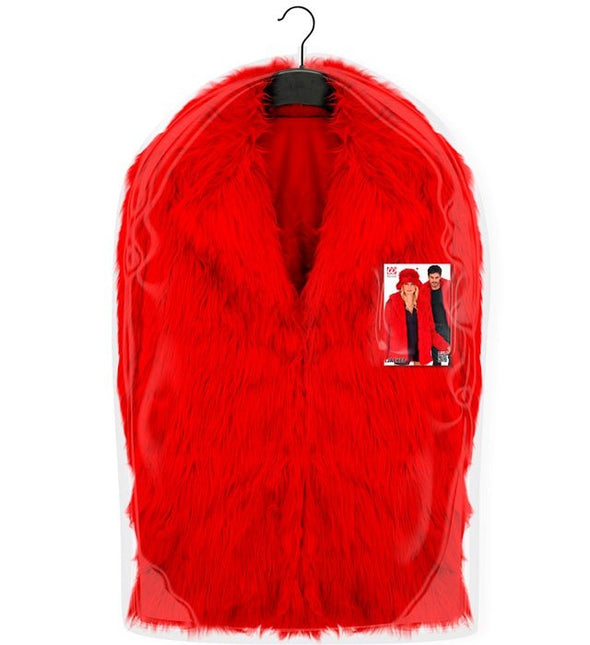 Bontjas Pluche Rood van Widmann koop je bij Partywinkel
