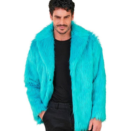Bontjas Pluche Turquoise van Widmann koop je bij Partywinkel
