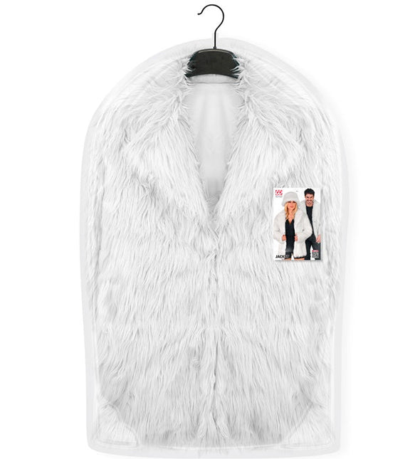 Bontjas Pluche Wit van Widmann koop je bij Partywinkel