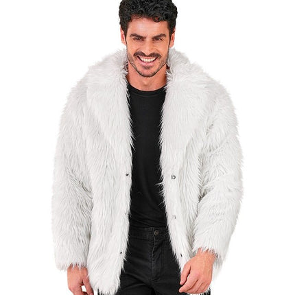 Bontjas Pluche Wit van Widmann koop je bij Partywinkel