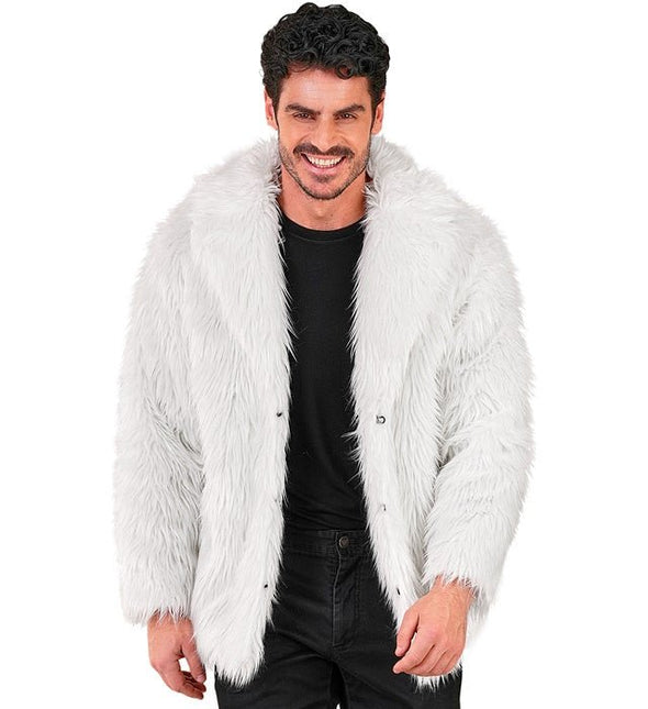 Bontjas Pluche Wit van Widmann koop je bij Partywinkel