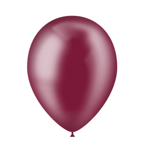Bordeaux Rode Ballonnen Doorzichtig 25cm 50st van Balloonia koop je bij Partywinkel