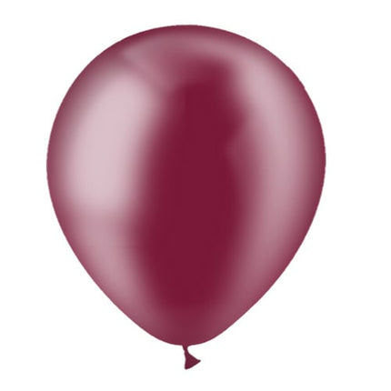 Bordeaux Rode Ballonnen Doorzichtig 30cm 50st van Balloonia koop je bij Partywinkel