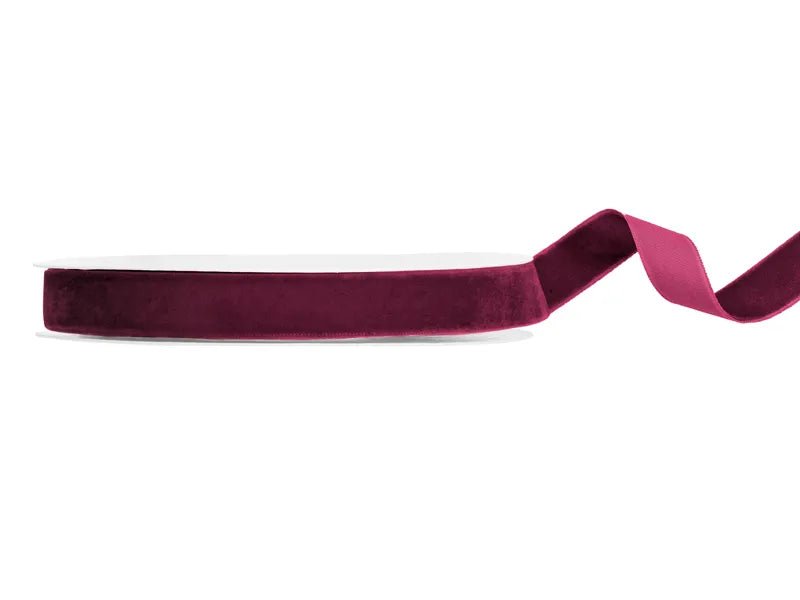 Bordeaux Rode Lint Velour 10m van Partydeco koop je bij Partywinkel