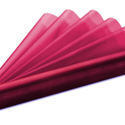 Bordeaux Rode Organza Stof 36cm 9m van Partydeco koop je bij Partywinkel