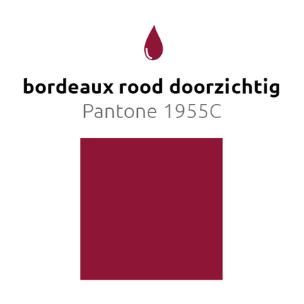 Bordeaux Rode Reuze Ballon Doorzichtig 60cm van Balloonia koop je bij Partywinkel
