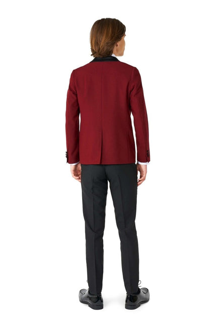 Bordeaux Rode Smoking Jongen Tiener OppoSuits van OppoSuits koop je bij Partywinkel