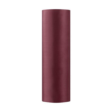 Bordeaux Rode Tafelloper 16cm 9m van Partydeco koop je bij Partywinkel