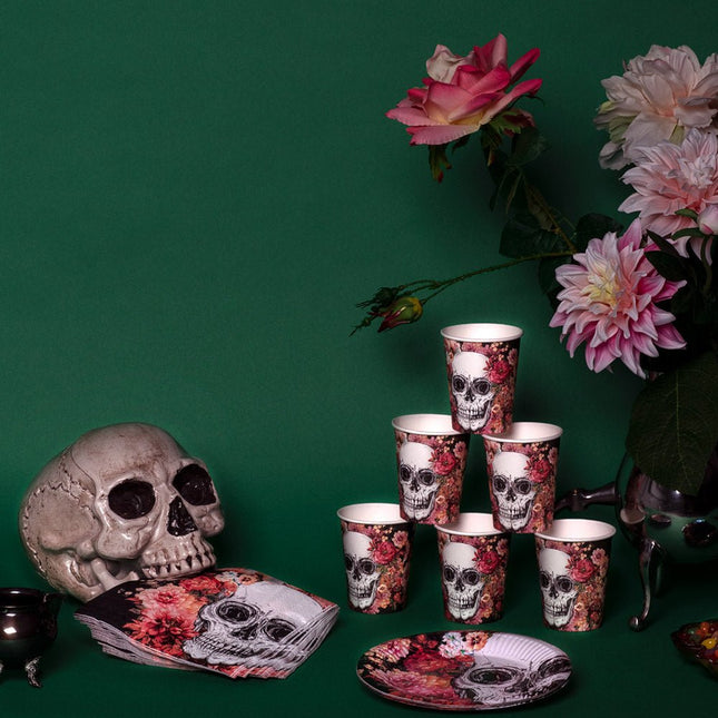 Borden Day Of The Dead Papier 23cm 10st van Boland koop je bij Partywinkel