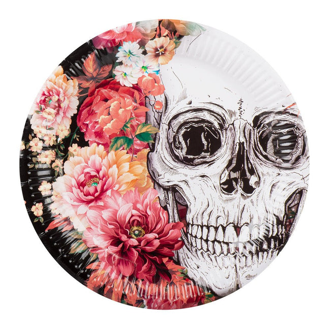 Borden Day Of The Dead Papier 23cm 10st van Boland koop je bij Partywinkel
