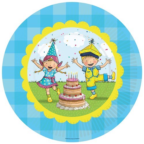 Borden Fien & Teun 23cm 8st van Haza Witbaard koop je bij Partywinkel