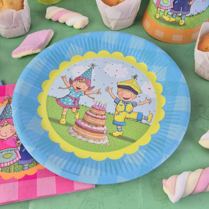 Borden Fien & Teun 23cm 8st van Haza Witbaard koop je bij Partywinkel