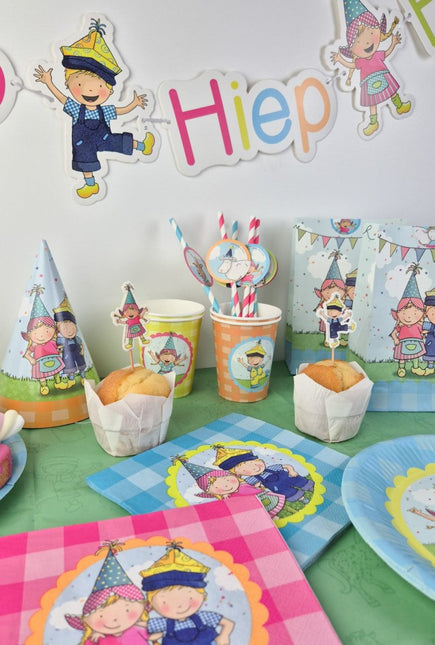 Borden Fien & Teun 23cm 8st van Haza Witbaard koop je bij Partywinkel