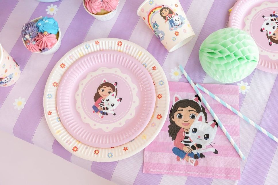 Borden Gabby's Dollhouse, 18 cm van Partydeco koop je bij Partywinkel