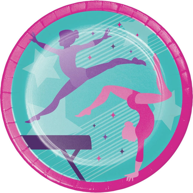 Borden Gymnastic 23cm 8st van Creative Converting koop je bij Partywinkel