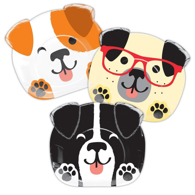 Borden Honden 20cm 8st van Creative Converting koop je bij Partywinkel