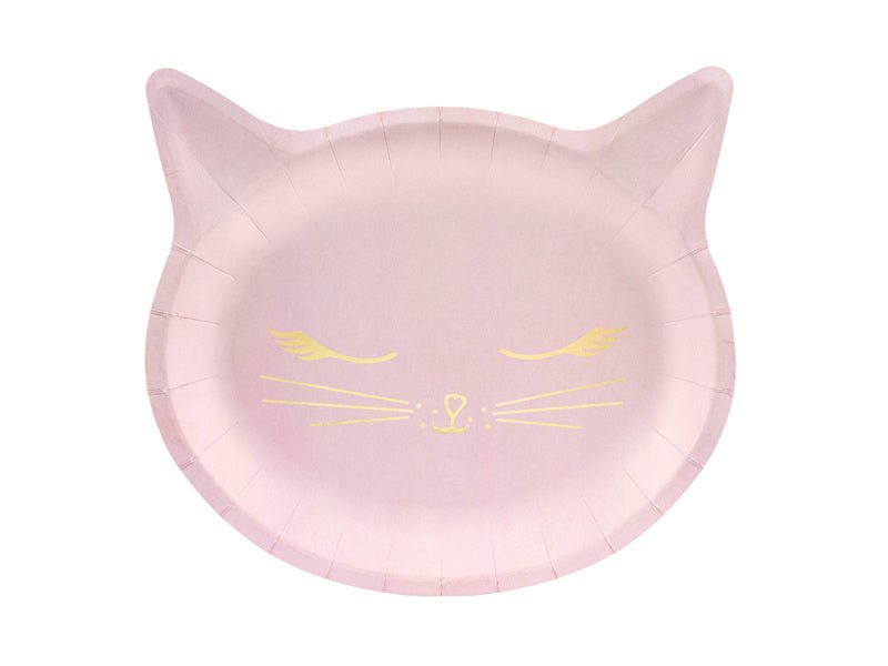 Borden Kat 22cm 6st van Partydeco koop je bij Partywinkel