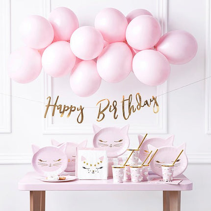 Borden Kat 22cm 6st van Partydeco koop je bij Partywinkel