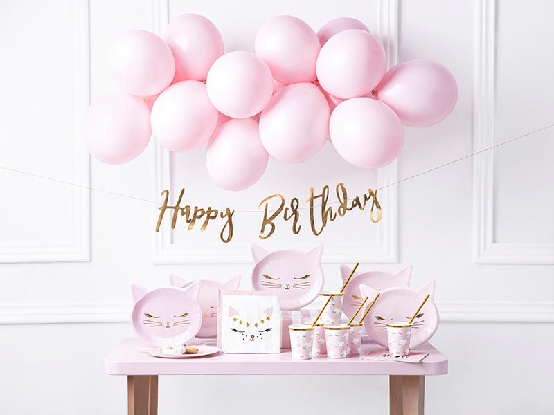 Borden Kat 22cm 6st van Partydeco koop je bij Partywinkel