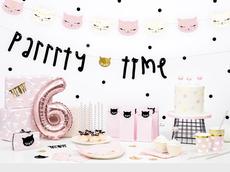 Borden Kat 22cm 6st van Partydeco koop je bij Partywinkel