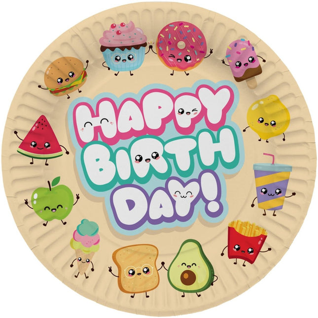 Borden - Kawaii Party - 23 cm - 8 stuks van Folat koop je bij Partywinkel