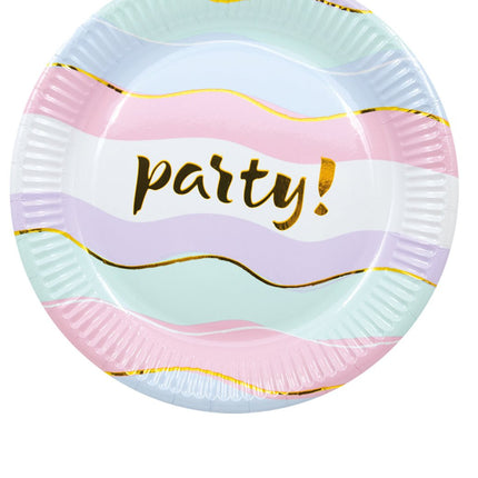 Borden Party Groot 23cm 8st van Procos koop je bij Partywinkel